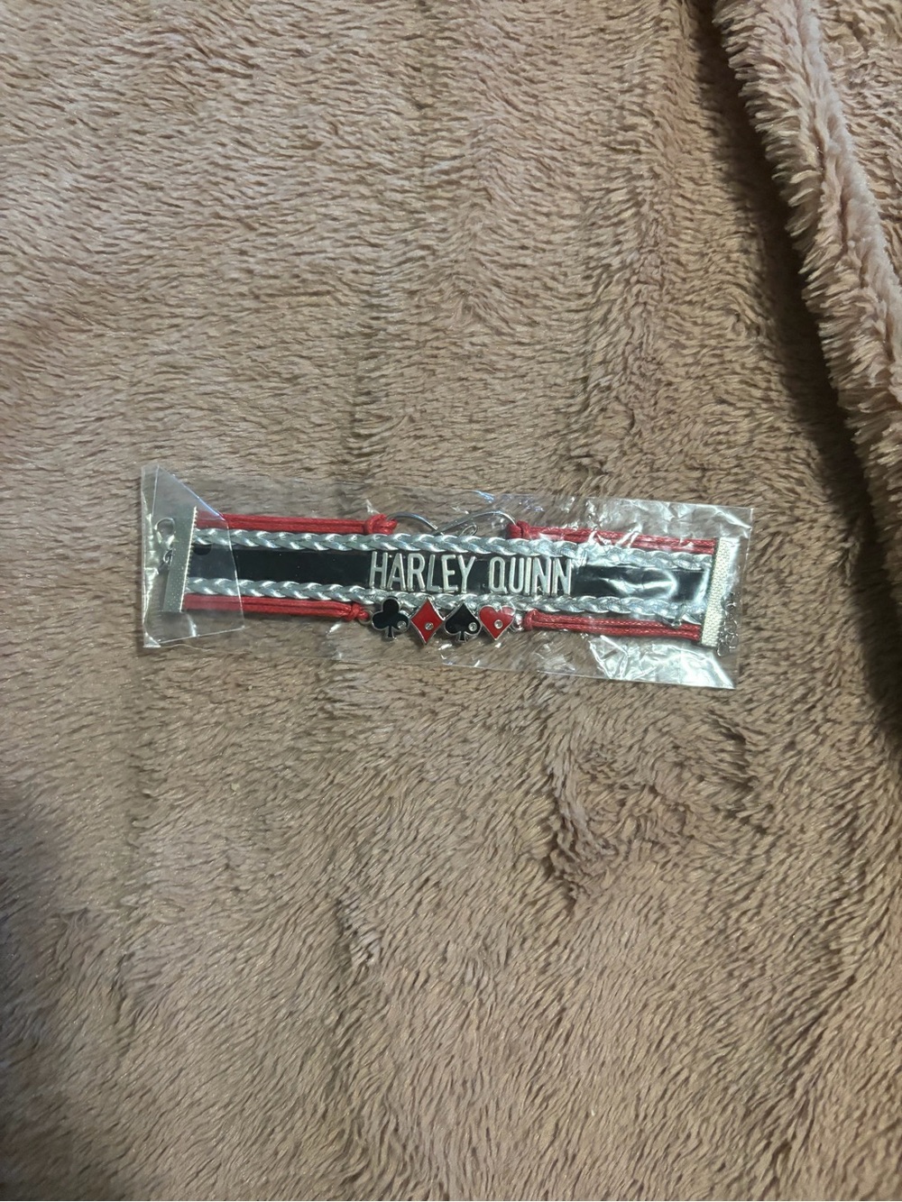 Harley Quinn Red & Black Bracelet